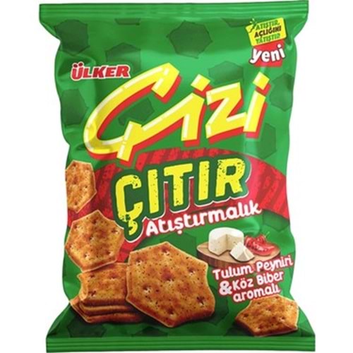 ÜLKER ÇİZİ ÇITIR TULUM PE&KÖZ BİBER 80 G