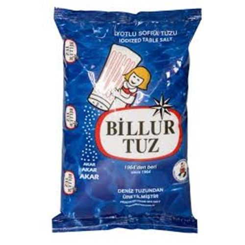 BİLLUR İYOTLU TUZ 1,5 KG