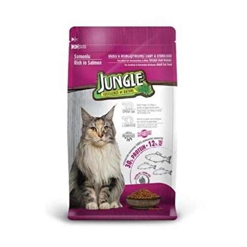 JUNGLE KISIR KEDİ MAMA SOMONLU 1,5.KG