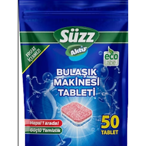 SÜZZ HEPSİ BİRARADA AKTİF BULAŞIK MAKİNESİ TAB 50'Lİ