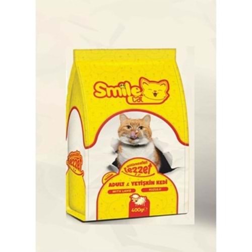 SMİLE CAT YETİŞKİN KEDİ MAMASI KUZULU 400G