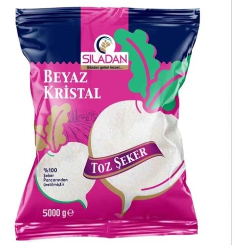 SILADAN BEYAZ KRISTAL TOZ SEKER 5 KG