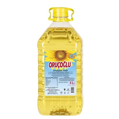 ORUÇOĞLU AYÇİÇEK YAĞI 4L
