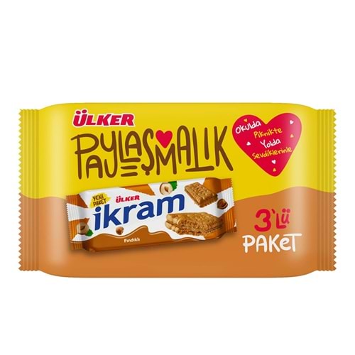 ÜLKER İKRAM KREMALI FIND BİSK M.P 3*84 G