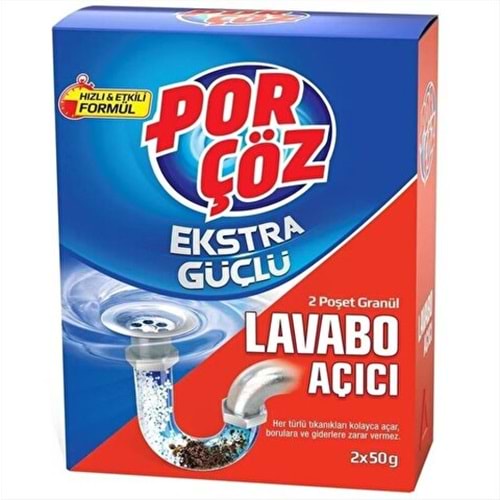 PORÇÖZ LAVABO AÇICI GRANÜL 100 GR
