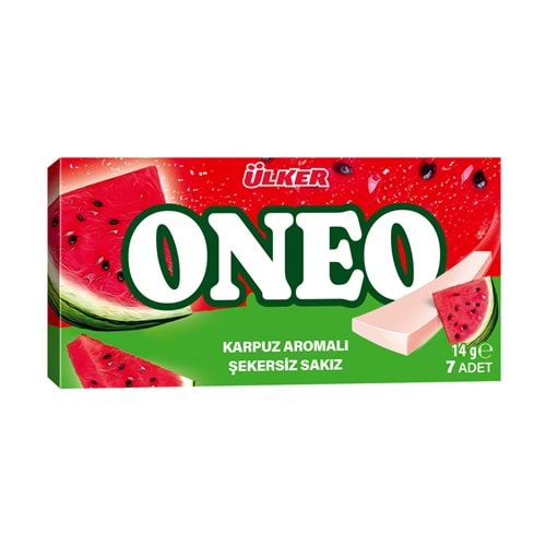 ÜLKER ONEO KARPUZ AROMALI SLİMS SAK 14 G