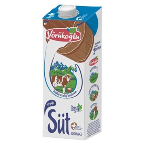 YÖRÜKOĞLU TAM YAĞLI SÜT 1 L