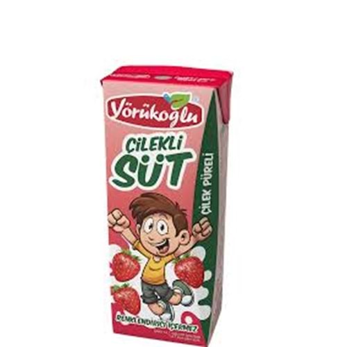 YÖRÜKOĞLU ÇİLEKLİ SÜT 180 ML