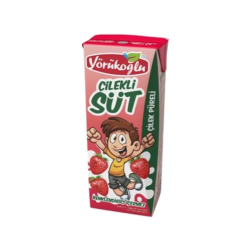 YÖRÜKOĞLU ÇİLEKLİ SÜT 180 ML