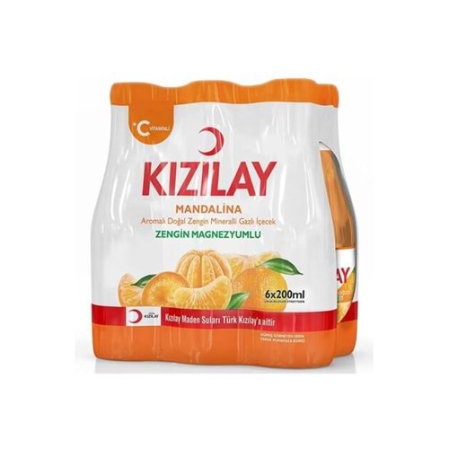 KIZILAY MANDALİNA 6X200ML ADET
