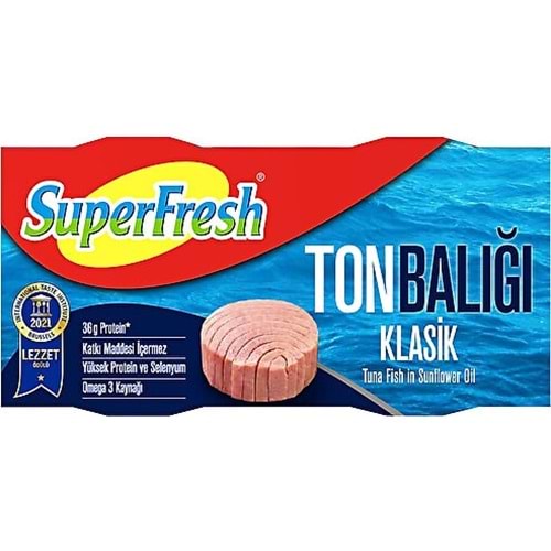 SUPERFRESH TON BALIĞI KLASİK 2X140 G