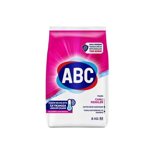 ABC RENKLİLERE ÖZEL DETERJAN 8KG