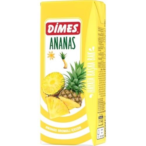 DİMES ANANAS AROMALI MEYVE SUYU 200ML