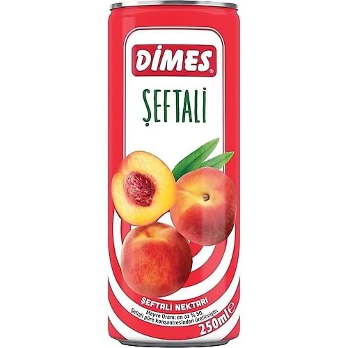 DİMES ŞEFTALİ MEYVE SUYU 250ML