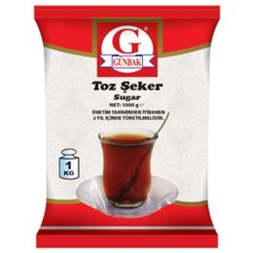 GÜNBAK TOZ ŞEKER 1KG
