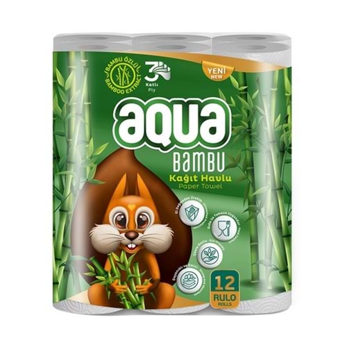AQUA BAMBU 12 Lİ KAĞIT HAVLU
