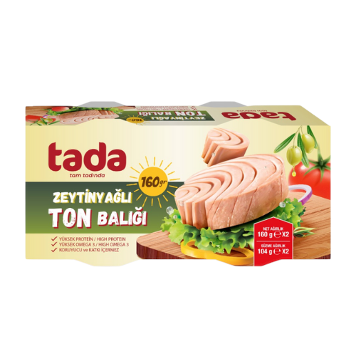 TADA ZEYTİNYAĞLI TON BALIĞI 2*160G