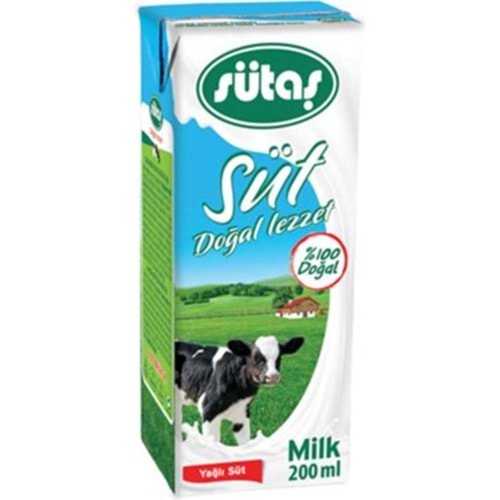 SÜTAŞ YARIM YAĞLI SÜT 200ML