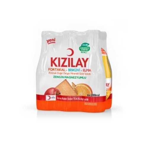 KIZILAY PORTAKAL BİSKÜVİ SODA 6LI