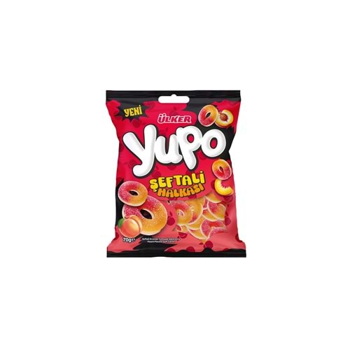 ÜLKER YUPO JELLY ŞEFTALİ HALKASI 70G