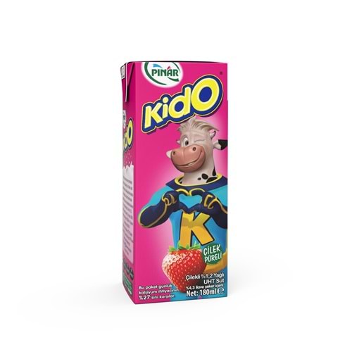 PINAR KİDO ÇİLEKLİ SÜT 180ML