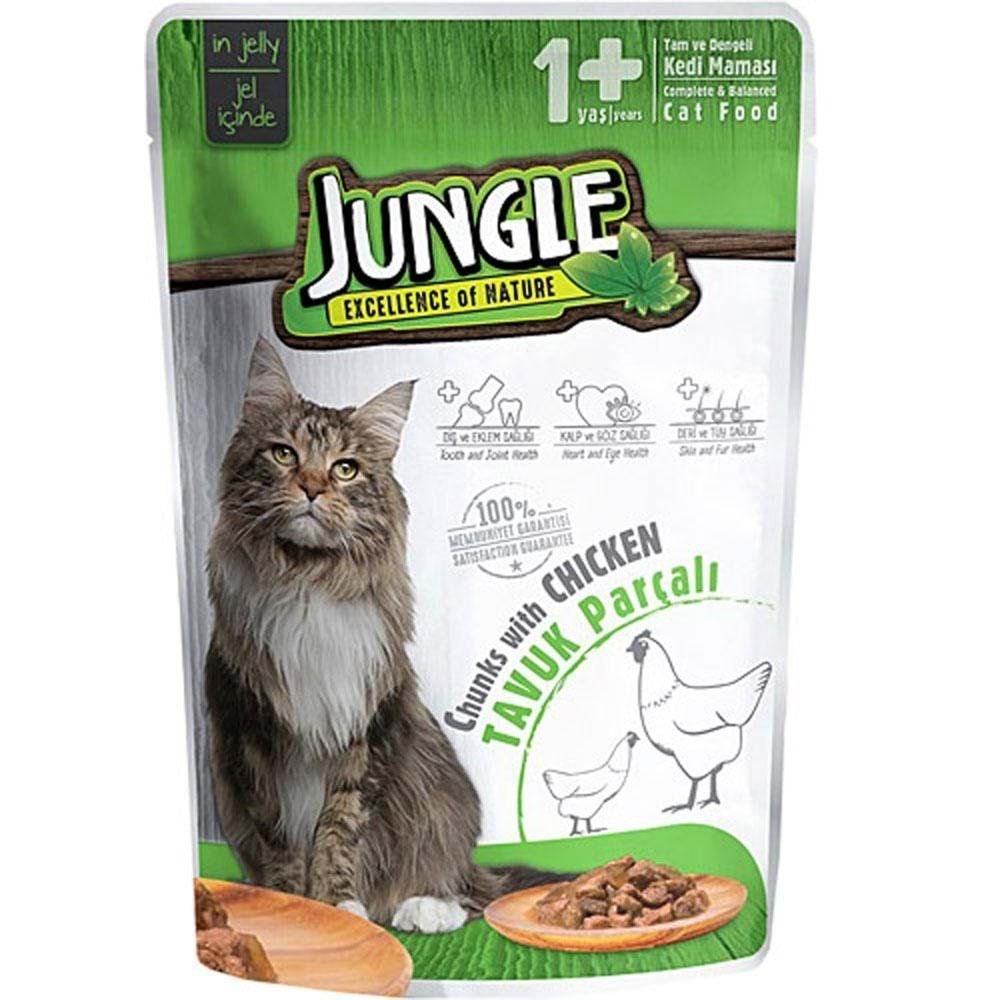 JUNGLE POUCH KISIR KEDİ TAVUK PARÇALI MA