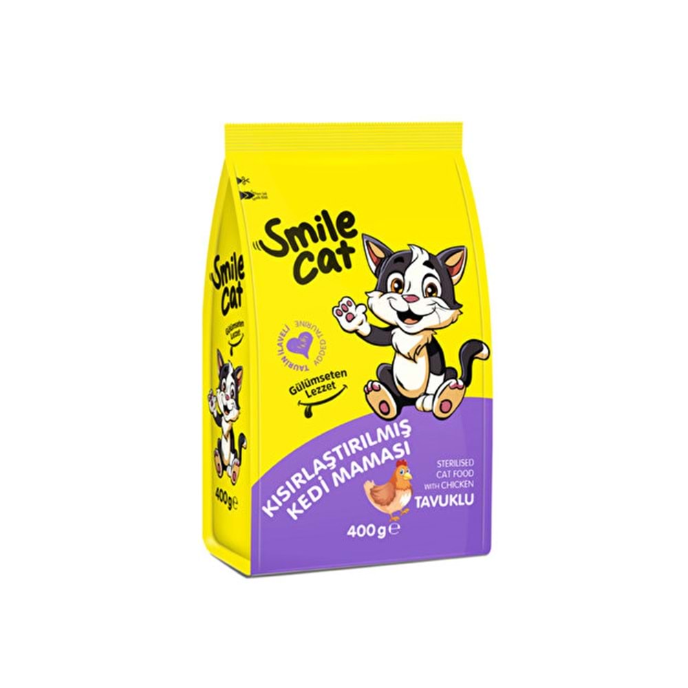 SMİLE CAT YETİŞKİN KEDİ MAMASI TAVUKLU 400G