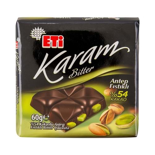 ETİ KARAM %54 ANTEP FISTIKLI KARE 60 G