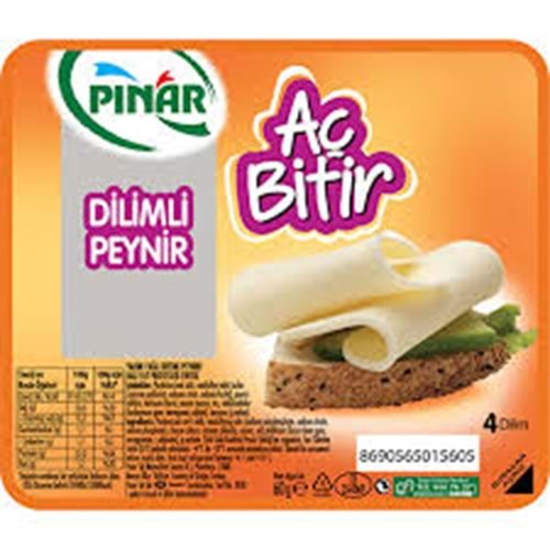 PINAR AÇ BİTİR KAŞAR DİLİMLİ 60 GR