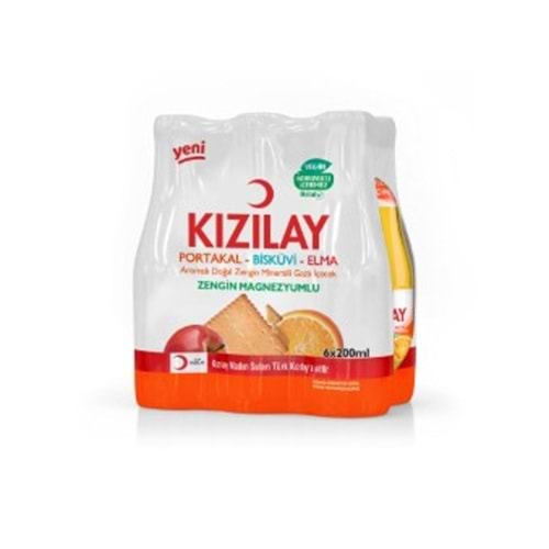 KIZILAY PORTAKAL BİSKÜVİ SODA 6LI