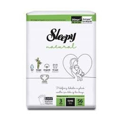 SLEEPY NATURAL 3 NO JMB MİDİ 56'LI