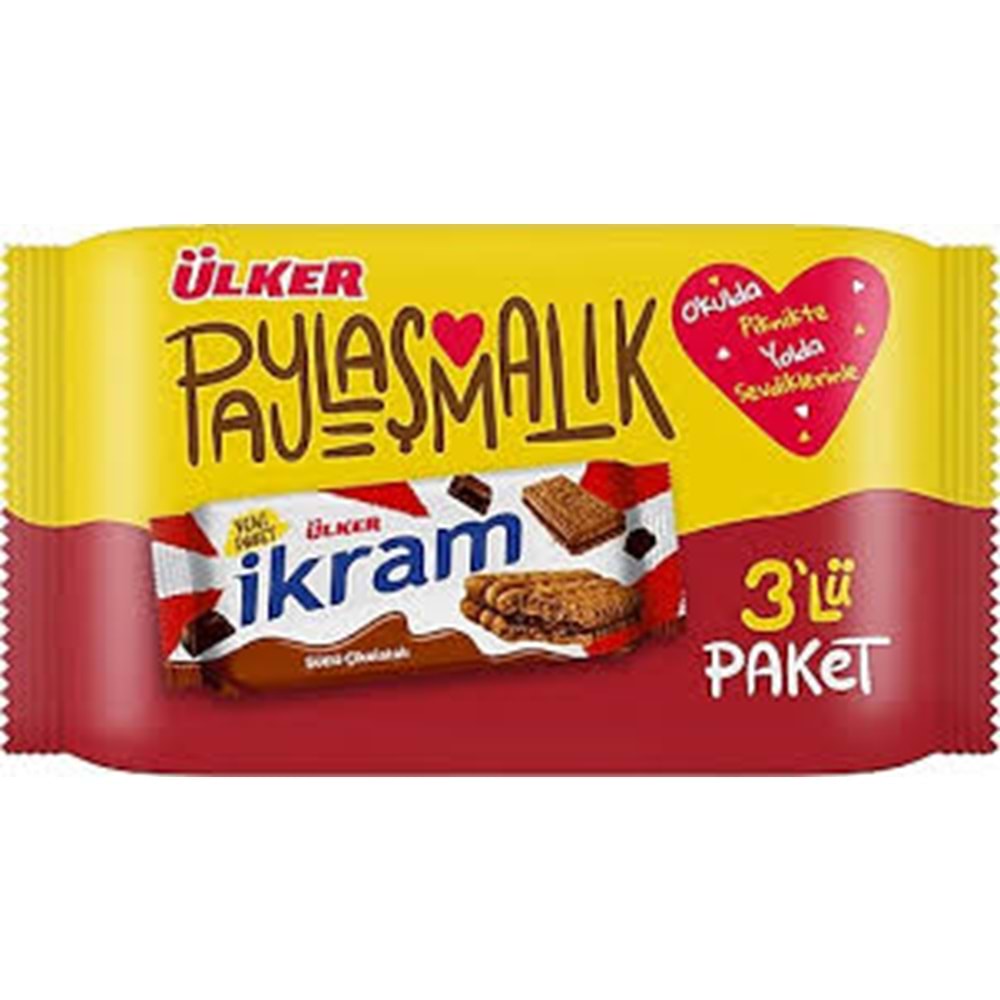 ÜLKER İKRAM KREMLI ÇİK.LI BİS M.P 3*84 G