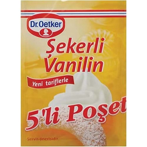 DR OETKER ŞEKERLİ VANİLİN 5Lİ
