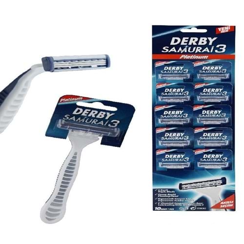 DERBY PLATİNİUM TRAŞ BIÇAĞI 3 KARTELA