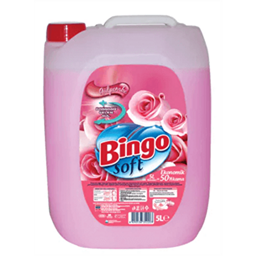 BİNGO SOFT GÜLPEMBE YUMUŞATICI 5 L