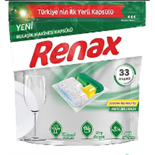 RENAX BULAŞIK MAKİNESİ KAPSÜLÜ 33 LÜ