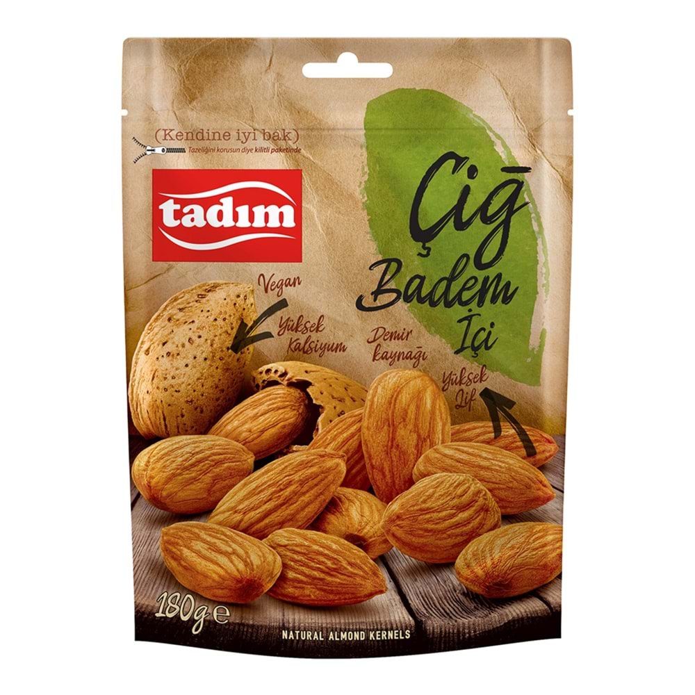TADIM ÇİĞ BADEM İÇİ 180 GR
