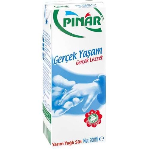 PINAR YARIM YAĞLI SÜT 200ML