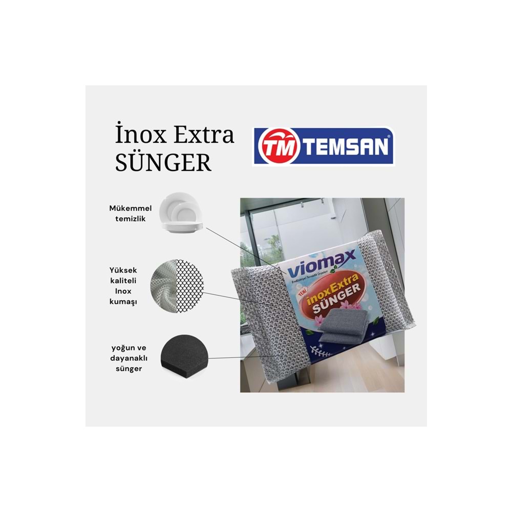 VİOMAX İNOX SÜNGER 2Lİ