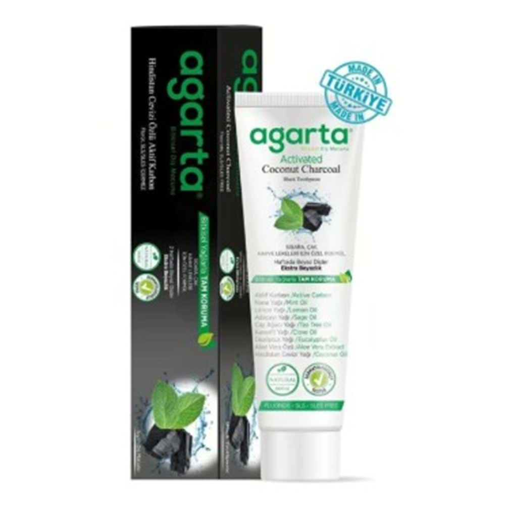 AGARTA AKTİF KARBONLU DİŞ MACUNU 100ML