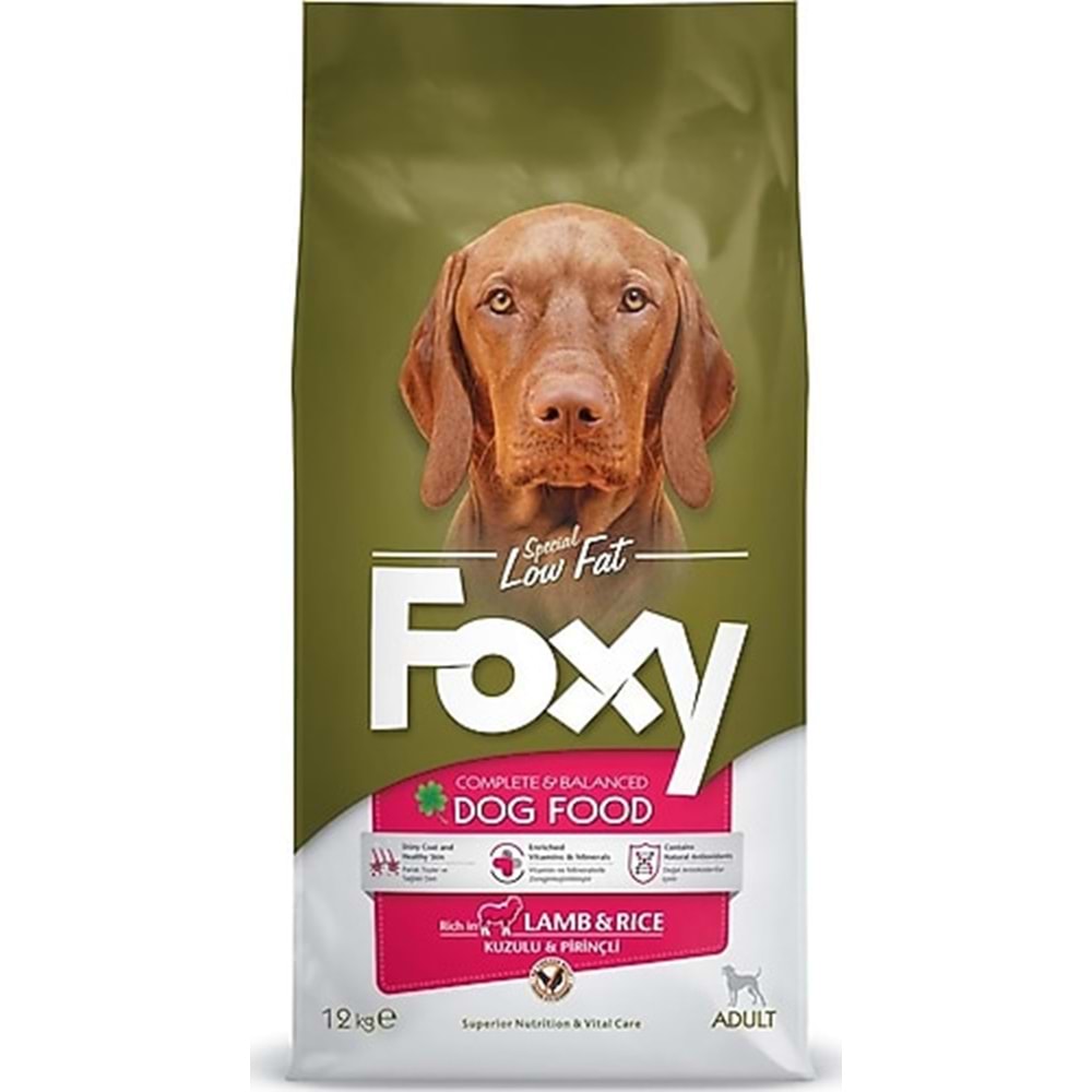 FOXY KUZU PİRİNÇ KÖPEK 12 KG