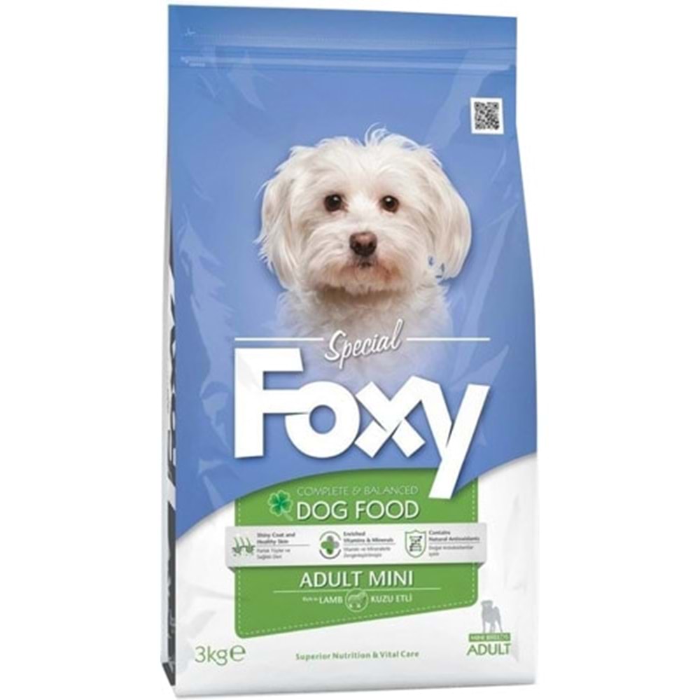 FOXY MİNİ IRK KÖPEK KUZULU 3 KG