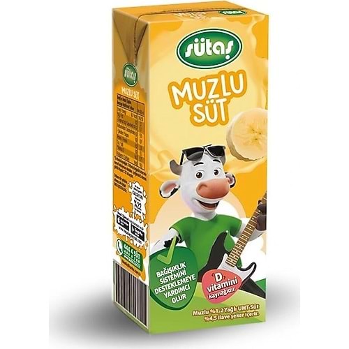 SÜTAŞ MUZLU SÜT 200ML