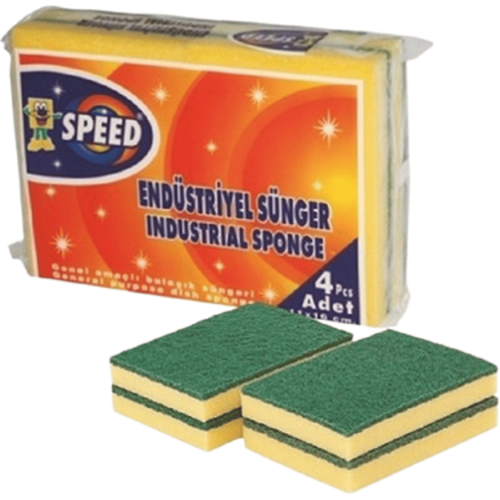 SPEED ENDÜSTRİYEL SÜNGER 4LÜ